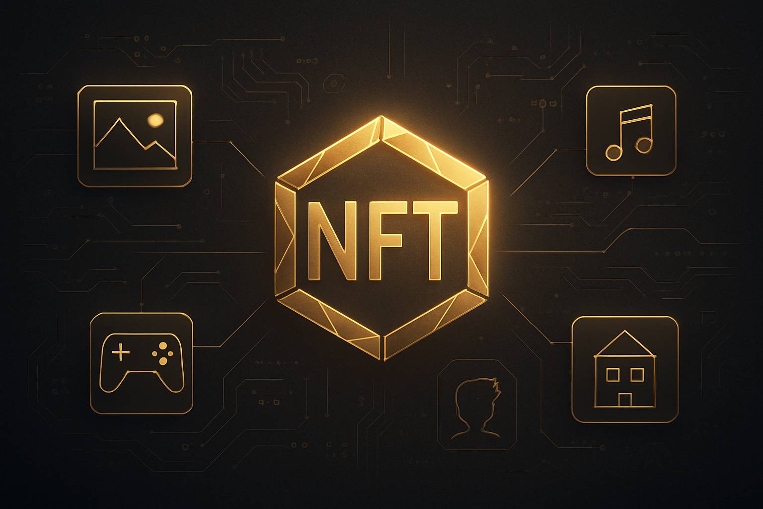 توکن NFT کنار تصویر دیجیتال و سند مالکیت؛ خرید، مینت و ریسک حقوقی
