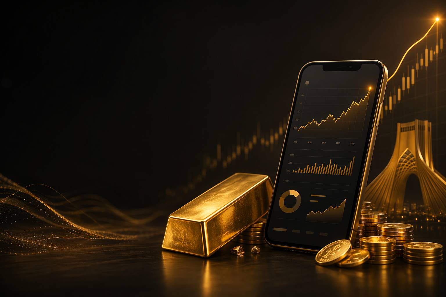 اپلیکیشن خرید آنلاین طلا کنار مجوز، خزانه، اسپرد و تحویل فیزیکی